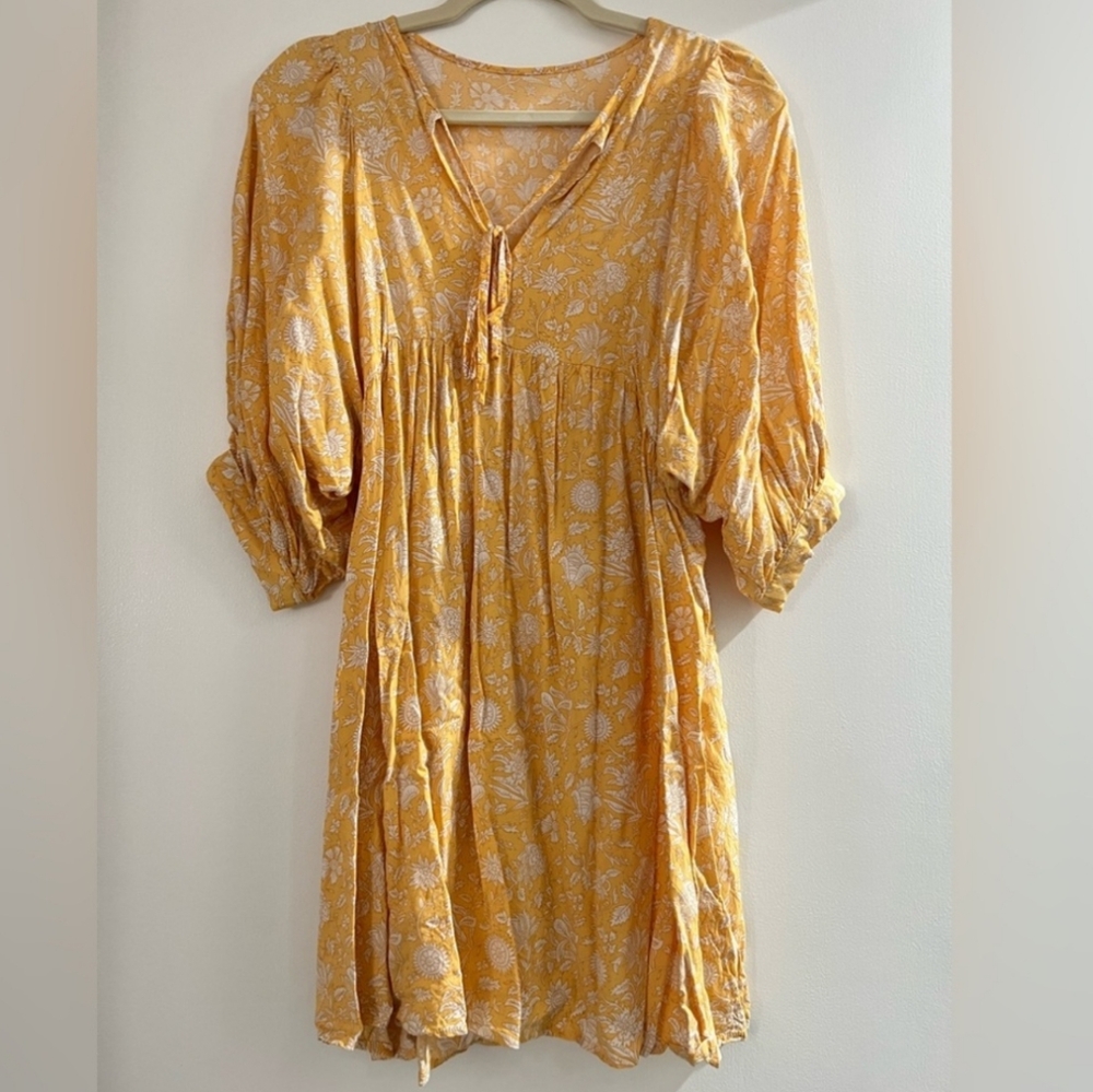 Yellow Floral Dress